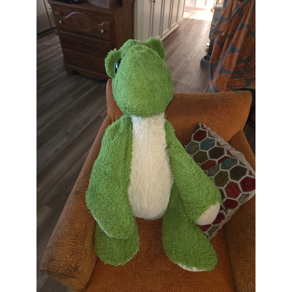 Best Made Toys Green Dinosaur Plush Large Stuffed Animal Shaggy Fuzzy Toy
